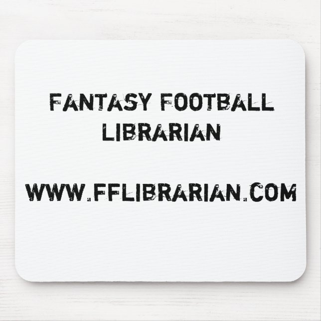 Mousepad Futebol Librarianwww.fflibrarian.com da fantasia (Frente)