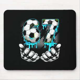 Mousepad Futebol Masculino 67 6 7 Seis Sete Meme Engraçado