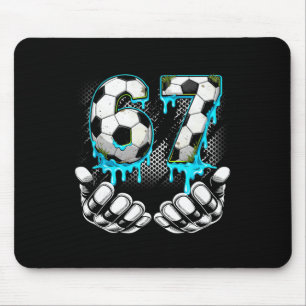 Mousepad Futebol Masculino 67 6 7 Seis Sete Meme Engraçado