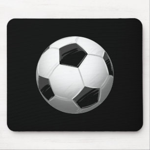 Mousepad Futebol Preto Branco Ll Cool Esportes Footll Jogad
