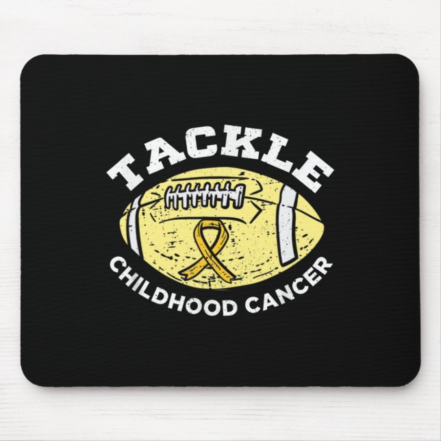 Mousepad Futebol trava Cancer de conscientização para a inf (Frente)