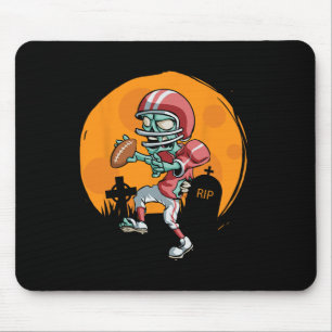Mousepad Futebol Zombie Jogador de Futebol do Dia das Bruxa