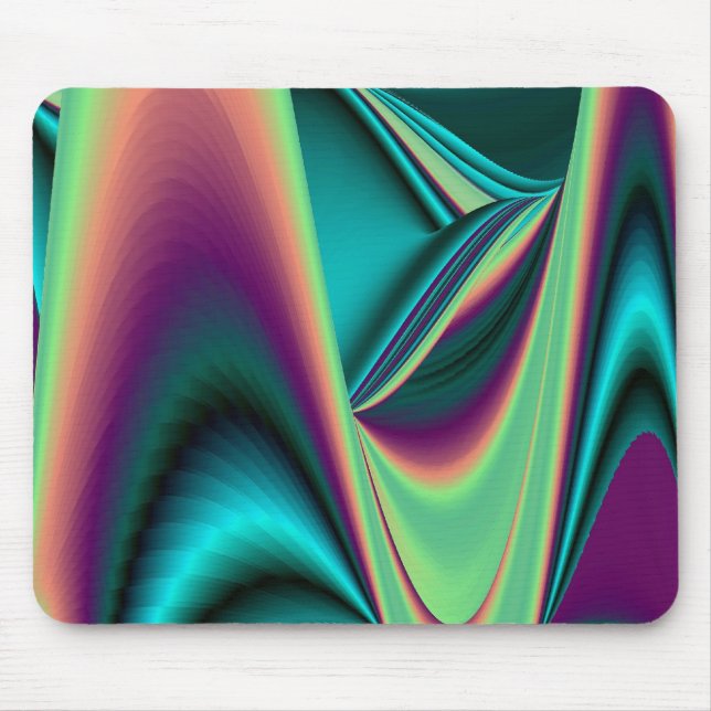 Mousepad futurista, Arco-íris Abstrato (Frente)
