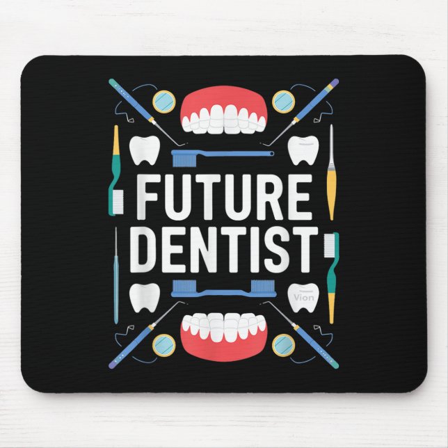 Mousepad Futuro Dentista - Escola de Formatação Crianças Jo (Frente)