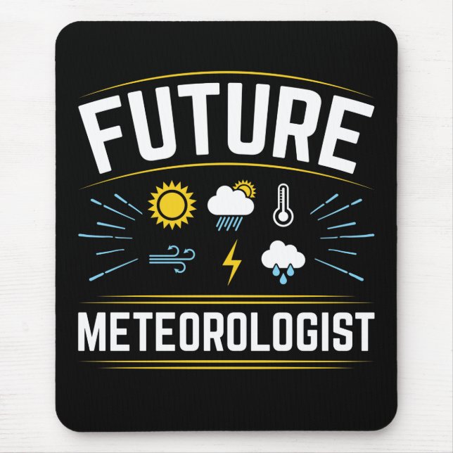 Mousepad Futuro Meteorologista Estudante de Meteorologia (Frente)
