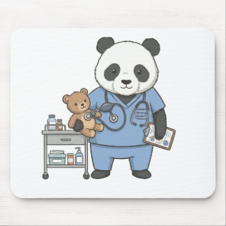 Mousepad Futuro Panda Enfermeiro: Adorável Estudante de Med