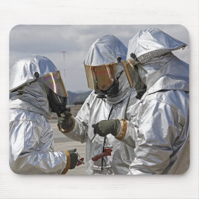 Mousepad Fuzileiros de combate a incêndios por salvação de  (Frente)