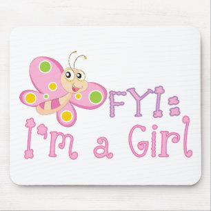 Mousepad FYI: Sou uma garota borboleta