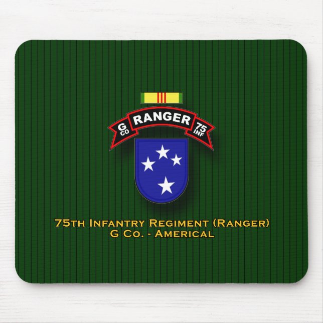 Mousepad G Co, 75th infantaria - guardas florestais - 23d (Frente)