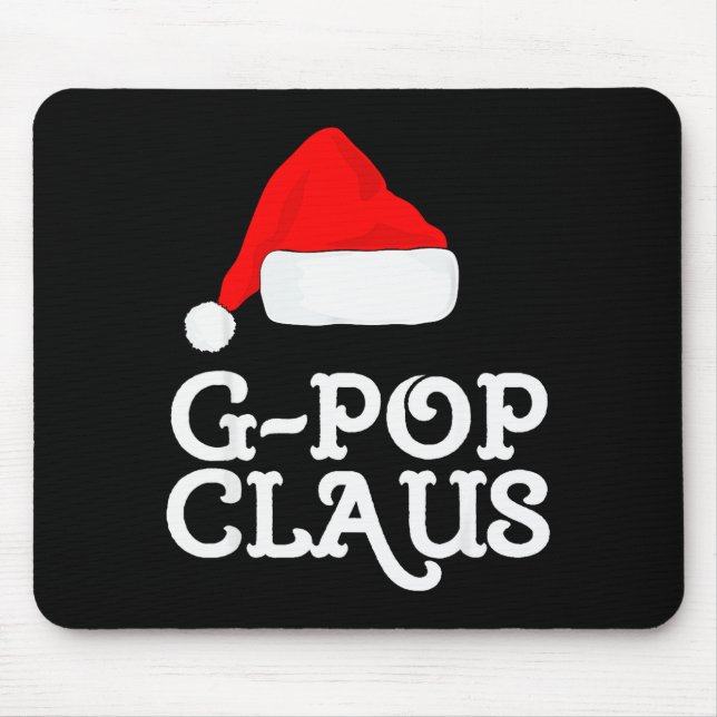 Mousepad G-p Claus Christmas Santa's Hat Pajama Family Xmas (Frente)
