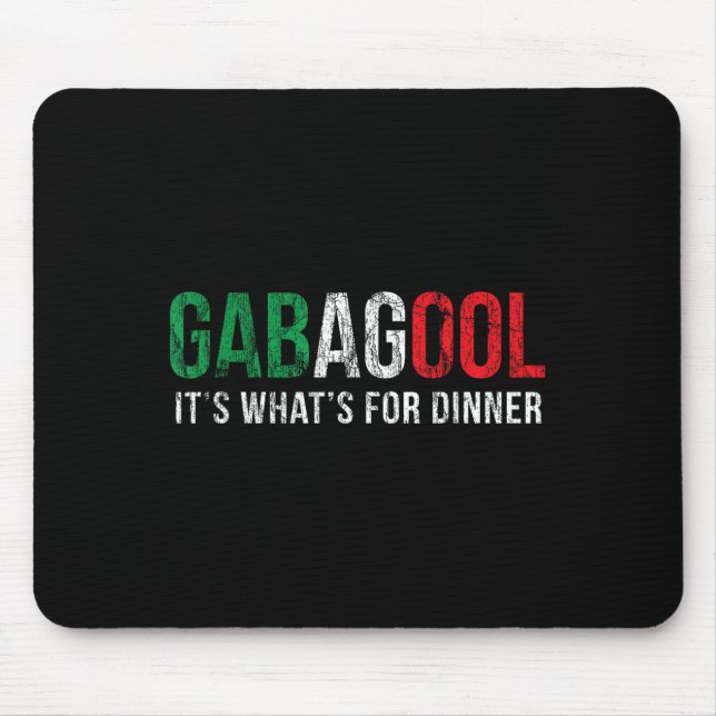 Mousepad Gabagool Cacola Meat Lover New Jersey Italian Gift (Frente)