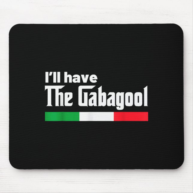 Mousepad Gabagool Italy For Italians Cacola Nj New Jersey  (Frente)