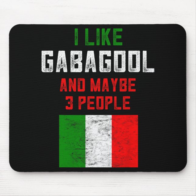 Mousepad Gabagool Shirt Men New Jersey Meat Lover Italian C (Frente)