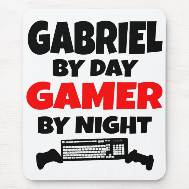 Mousepad Gabriel by Day Gamer by Night (Frente)