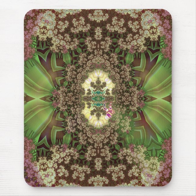 Mousepad gafanhotos entre flores de secagem (Frente)