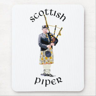 Mousepad Gaitero Escocês - Saia Xadrez Marrom