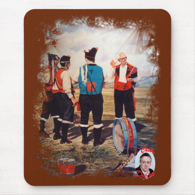 Mousepad Gaiteros/Gaiteiros/Flautistas (Frente)