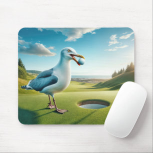Mousepad Gaivota com bola de golfe