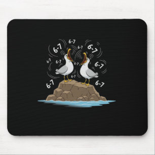 Mousepad Gaivotas Engraçadas Seis Sete 67 Mem Professor Hom