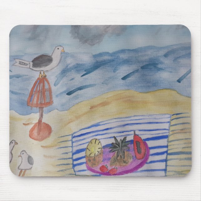 Mousepad Gaivotas Na Praia (Frente)