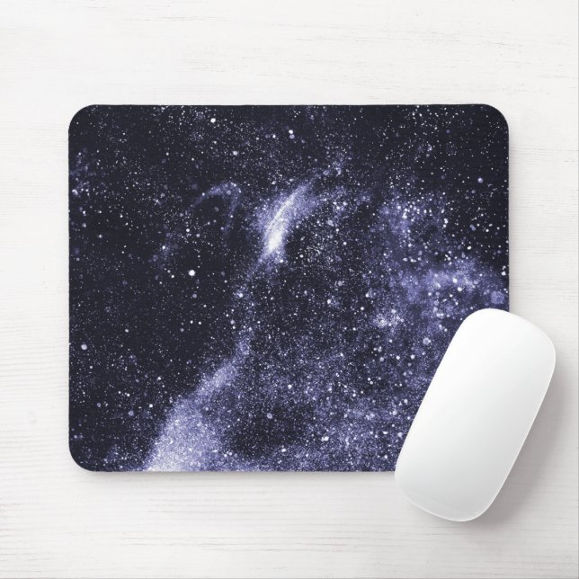 Mousepad Galáxia-abstrato violeta-preta (Com mouse)