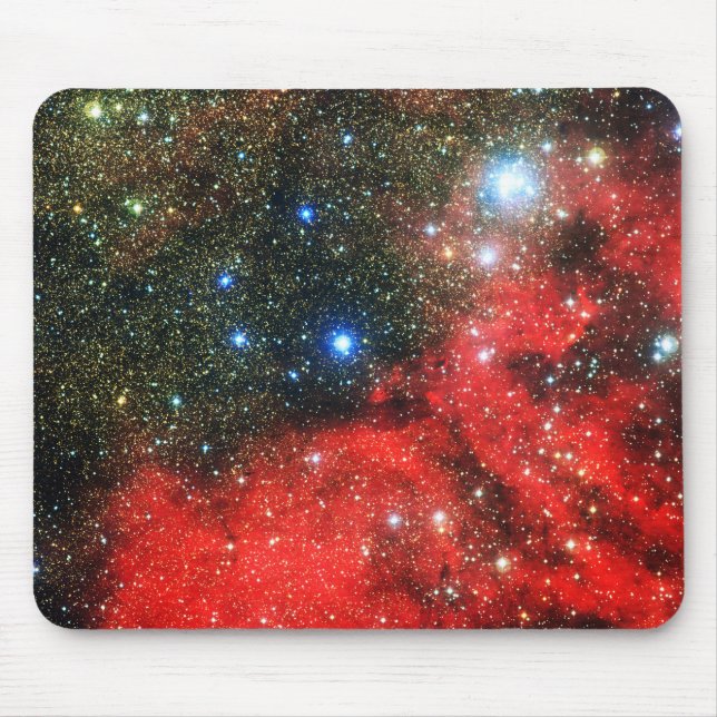 Mousepad Galáxia Dourada de queda (Frente)