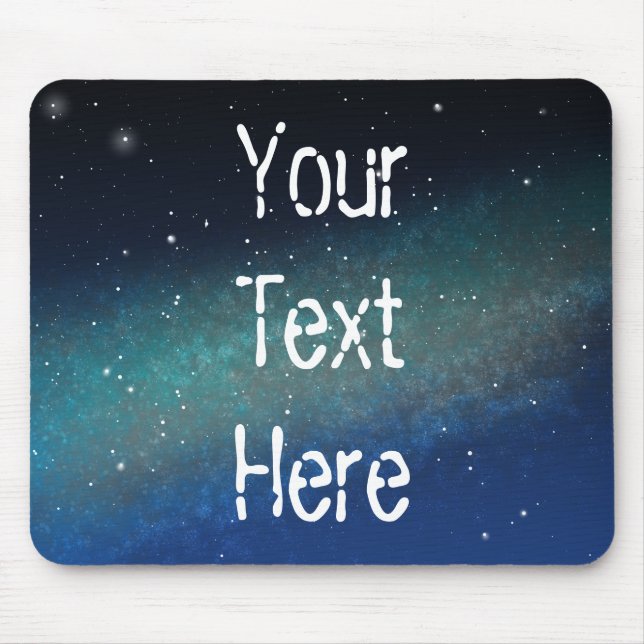 Mousepad Galáxia Espacial Nebula Night Sky Personalizada (Frente)
