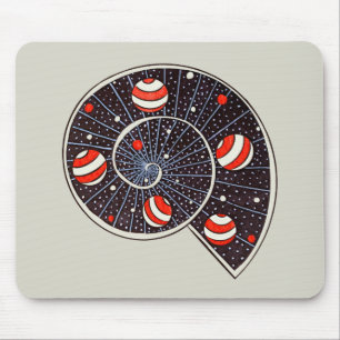 Mousepad Galáxia Espiral Com Planetas De Bola De Praia