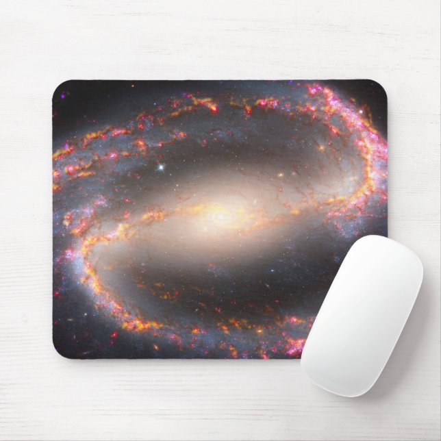 Mousepad Galáxia Espiral Ngc 1300. (Com mouse)