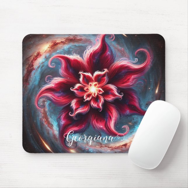 Mousepad Galáxia Festiva Festiva Festiva Personalizada (Com mouse)