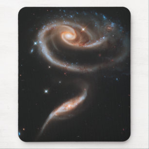 Mousepad Galáxias Espirais rosa