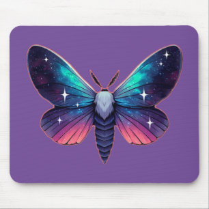 Mousepad Galaxy Moth - Espaço Cósmico - Fantasia