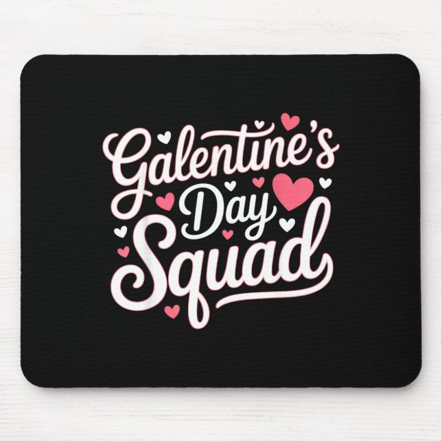 Mousepad Galentine's Day Squad For Friends Festive Ladies V (Frente)
