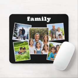 Mousepad Galeria de Imagens da Família 5 Colagem Moderna de