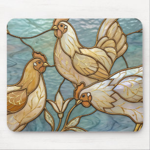 Mousepad Galerias de Vidro Galos Elegantes Casa de Fazenda