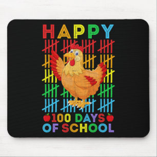 Mousepad Galinha Adquirida Professora Feliz 100 Dias De S