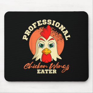 Mousepad Galinha Asas Comem Retro Vintage Barbeque Buffalo