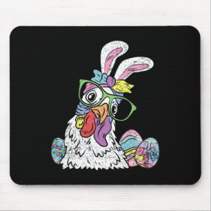 Mousepad Galinha Caça de Ovos Páscoa Coelhinhos Orelha Faze