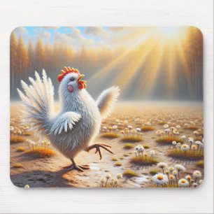 Mousepad Galinha Dançando Ao Sol