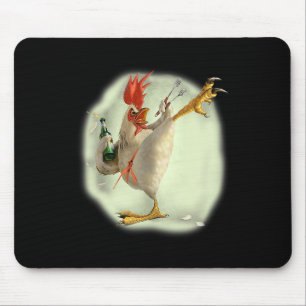 Mousepad Galinha-de-frango Karate Kick Legal Chicken Engraç