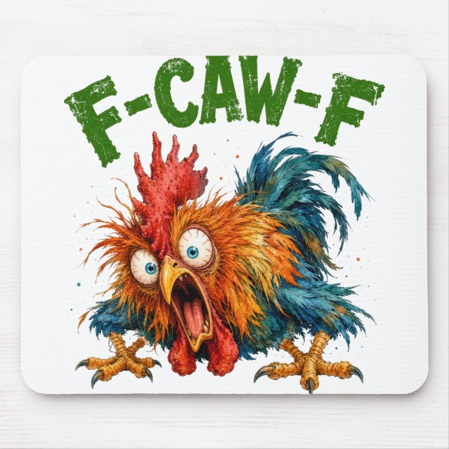 MOUSEPAD GALINHA DOIDA ENGRAÇADA MALUCA (Frente)