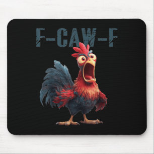 Mousepad Galinha Galo Meme Humor F Caw F Q Engraçado