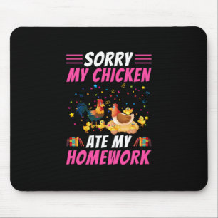 Mousepad Galinha Lover O Meu Galho Comeu O Meu Trabalho D