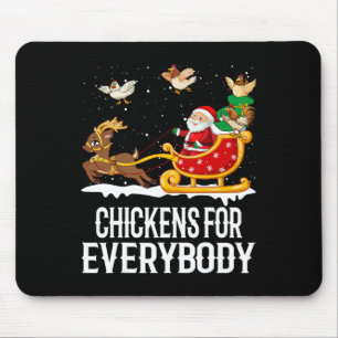 Mousepad Galinhas Para Todos Galinhas De Natal Engraçadas