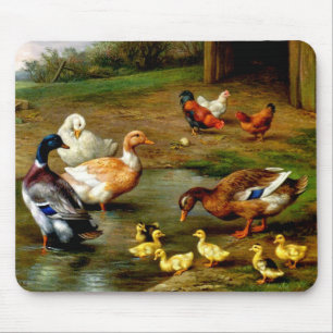 Mousepad Galinhas, Patos E Patos Na Fazenda