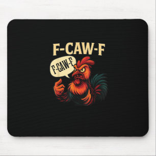 Mousepad Galinheiro Bravo F Cômico Estilo Retrô Gráfico