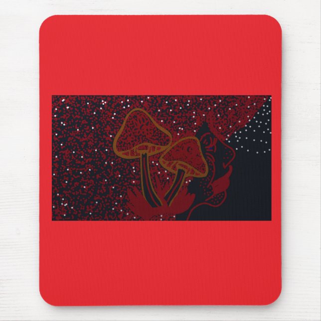 Mousepad Galispheere, Mulher Cogumelo das Estrelas Chuvosas (Frente)