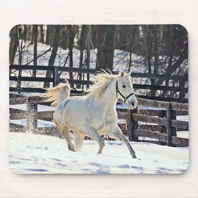 Mousepad Galloping White Horse (Frente)