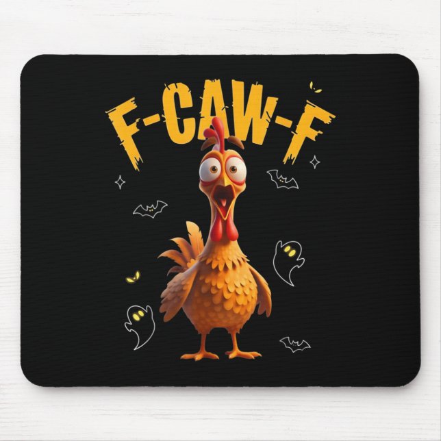 Mousepad Galo Assustador F-caw-f Fantasma  (Frente)