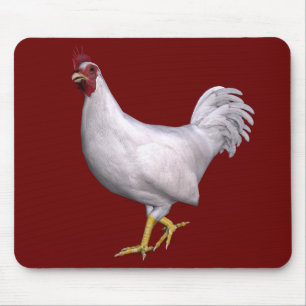 Mousepad Galo Branco